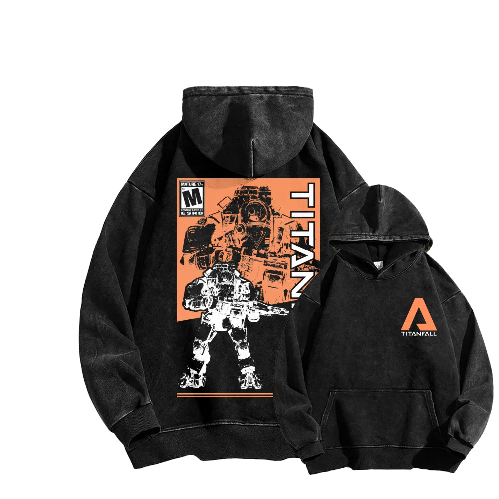 TITANFALL Unisex Washed Hoodie 2601012910