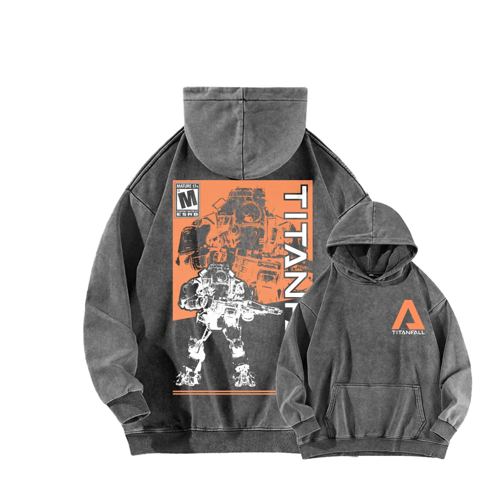 TITANFALL Unisex Washed Hoodie 2601012910