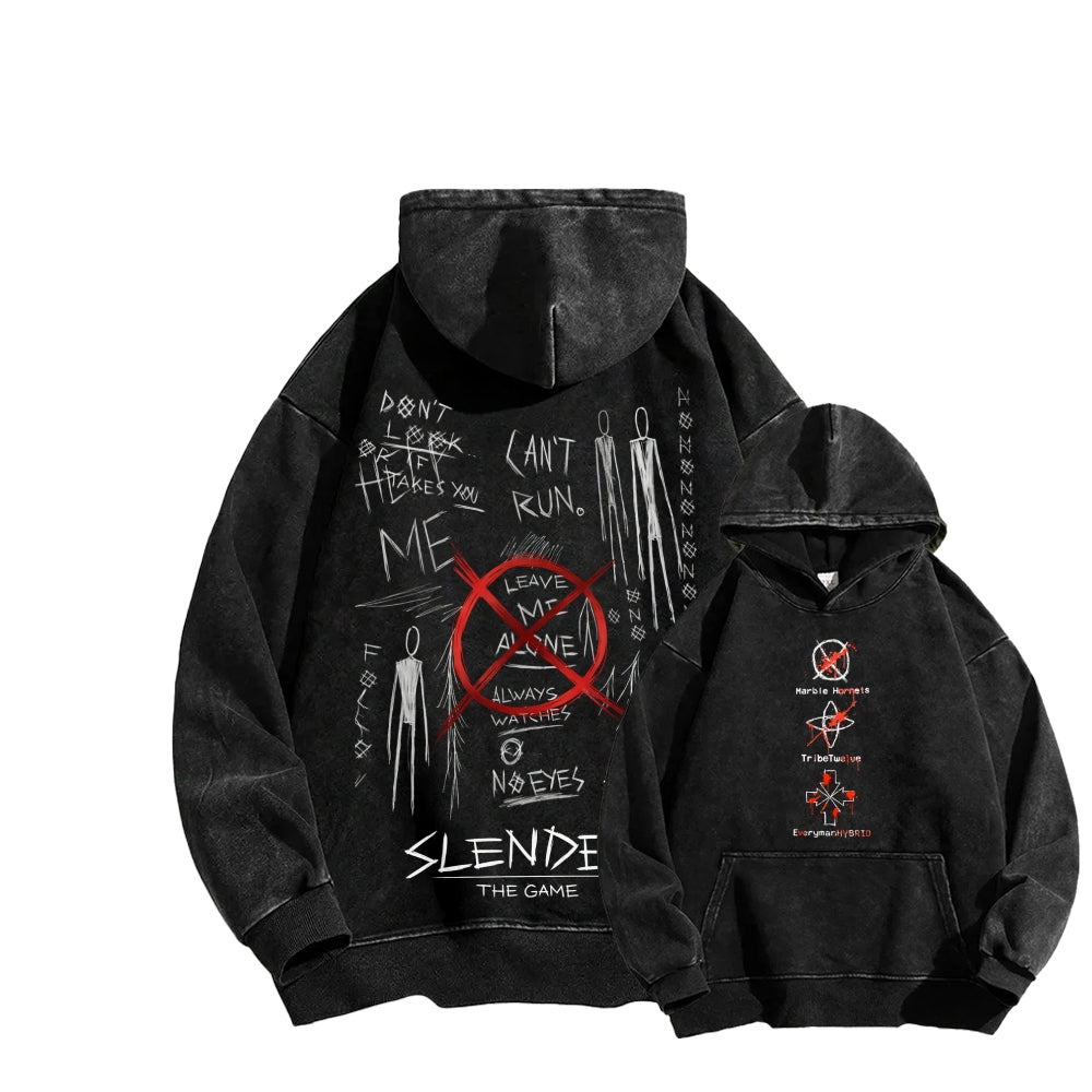 Marble Hornets Unisex Washed Hoodie 2601013159