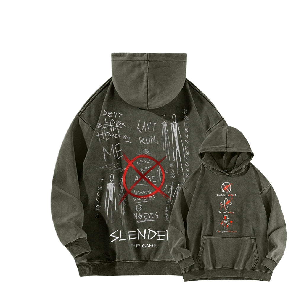 Marble Hornets Unisex Washed Hoodie 2601013159