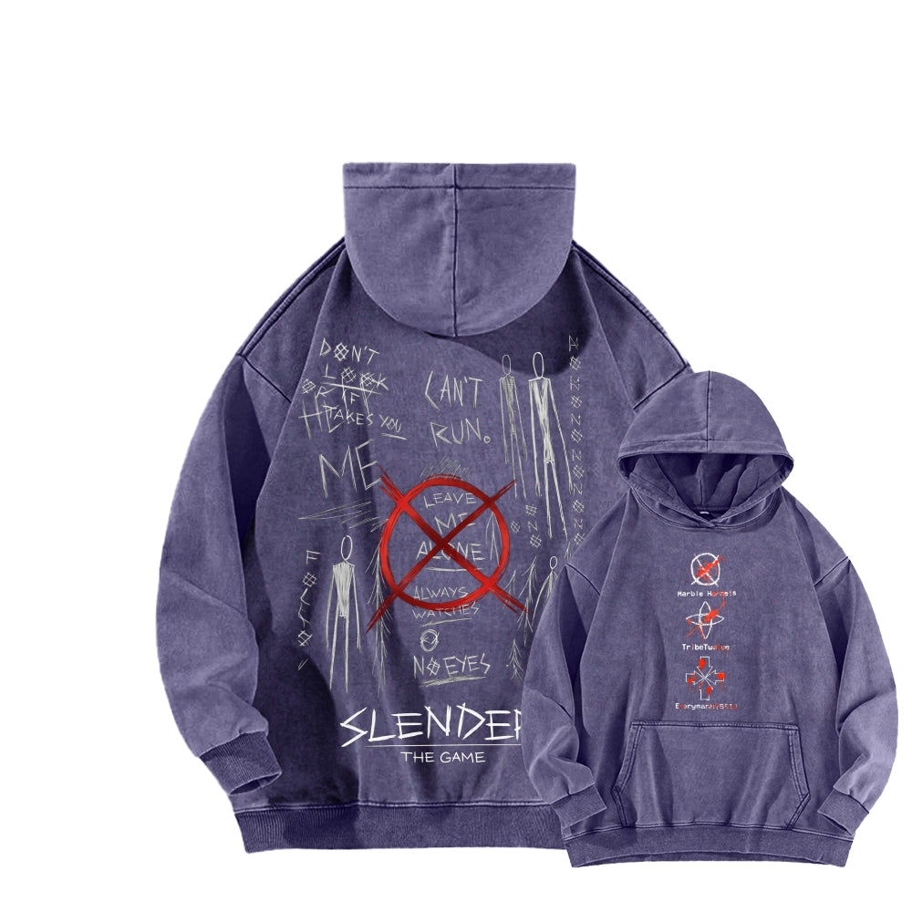 Marble Hornets Unisex Washed Hoodie 2601013159