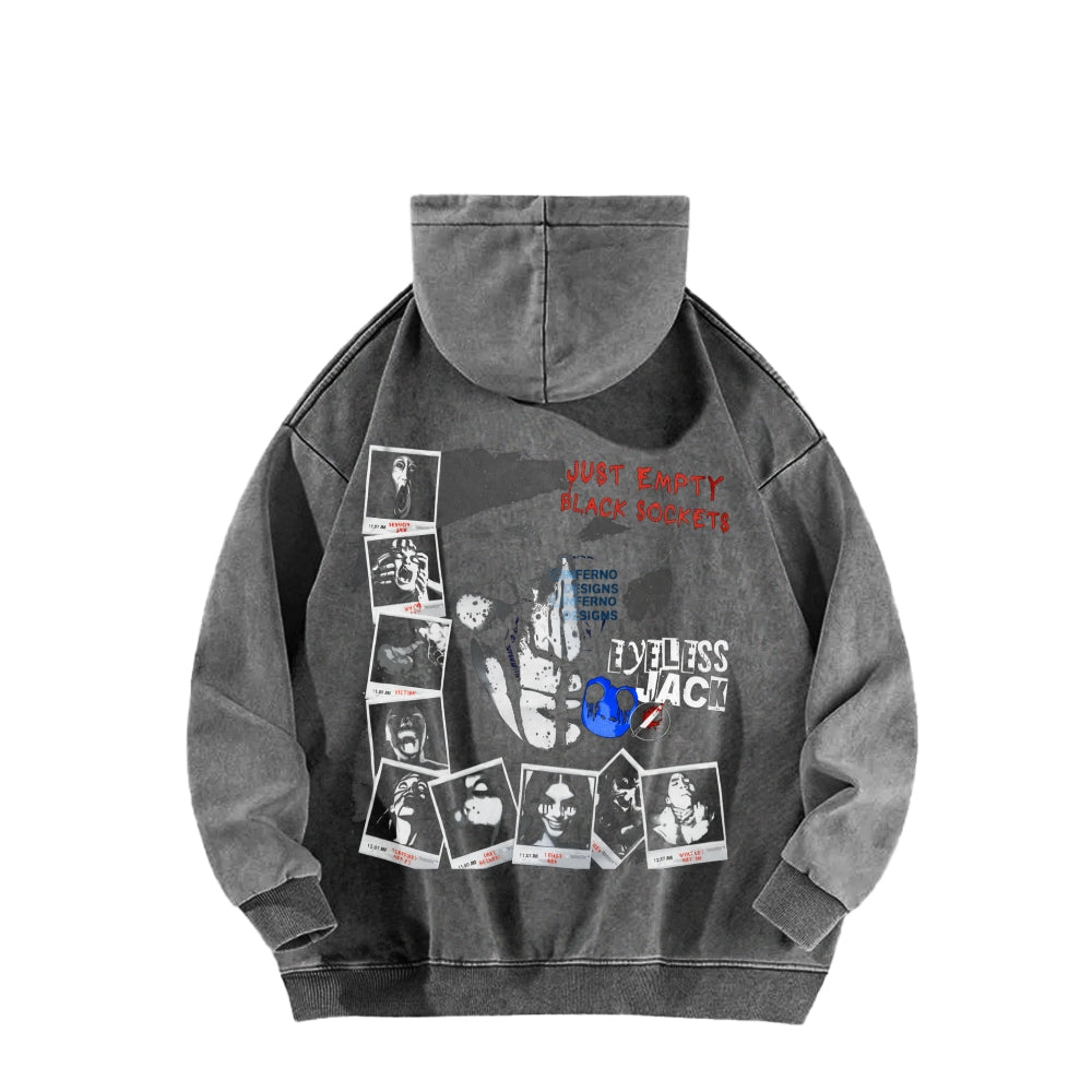 Eyeless jack  Unisex Washed Hoodie 2601013160