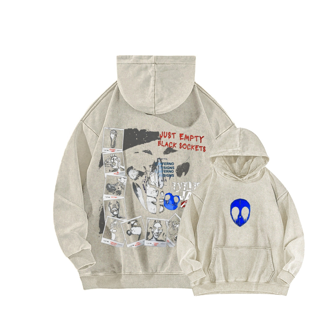 Eyeless jack  Unisex Washed Hoodie 2601013160