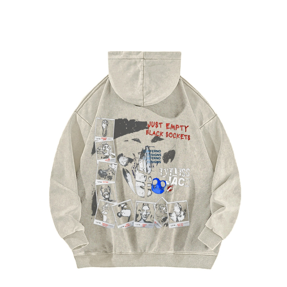 Eyeless jack  Unisex Washed Hoodie 2601013160