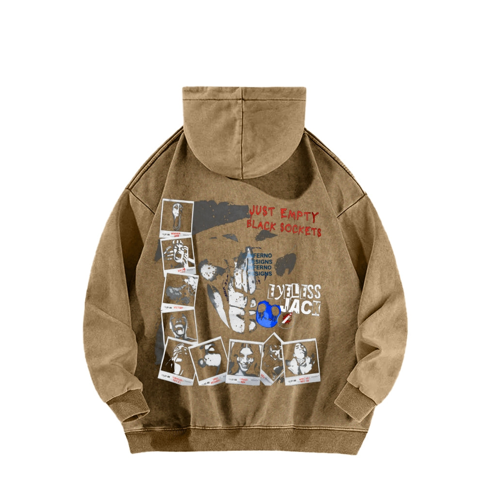 Eyeless jack  Unisex Washed Hoodie 2601013160