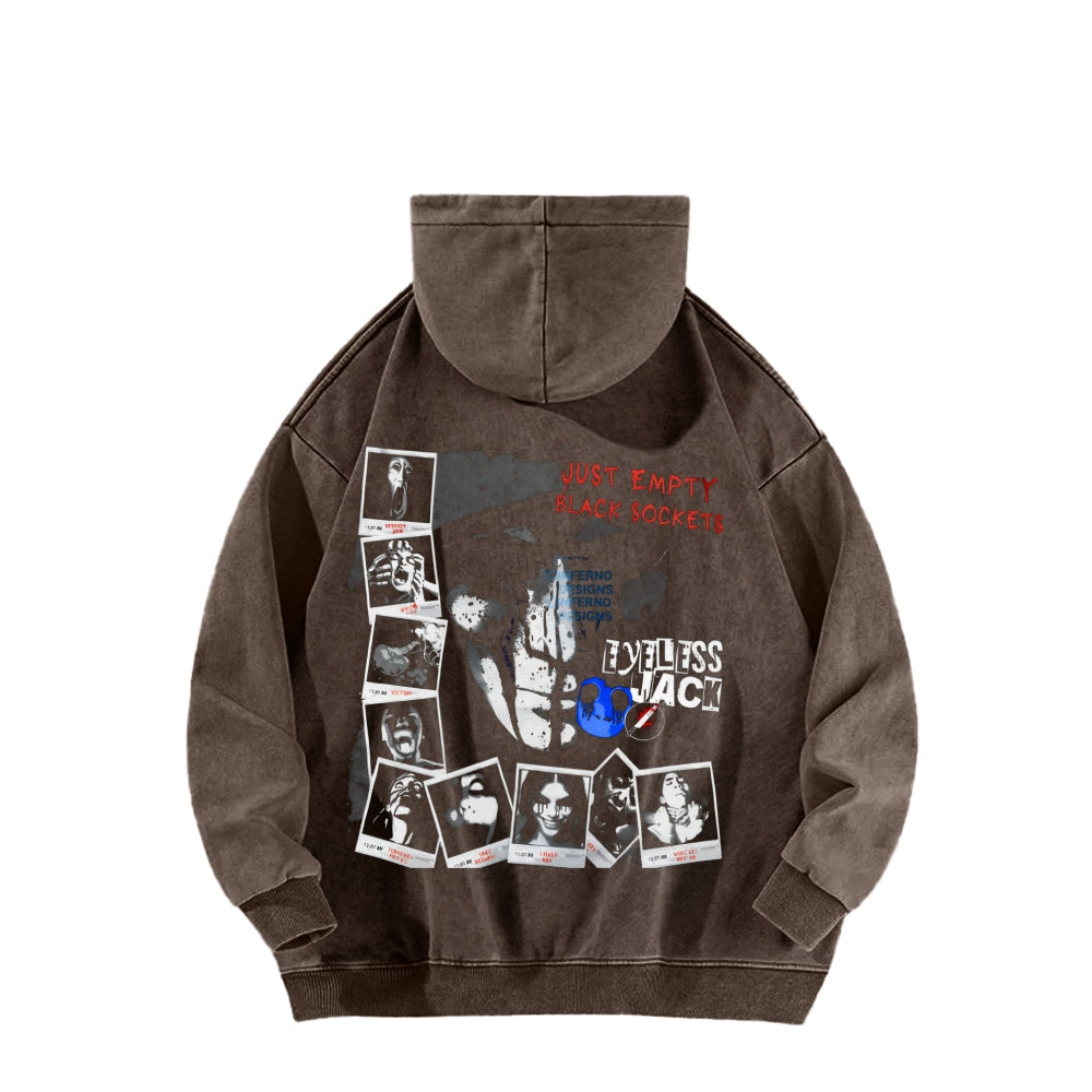 Eyeless jack  Unisex Washed Hoodie 2601013160