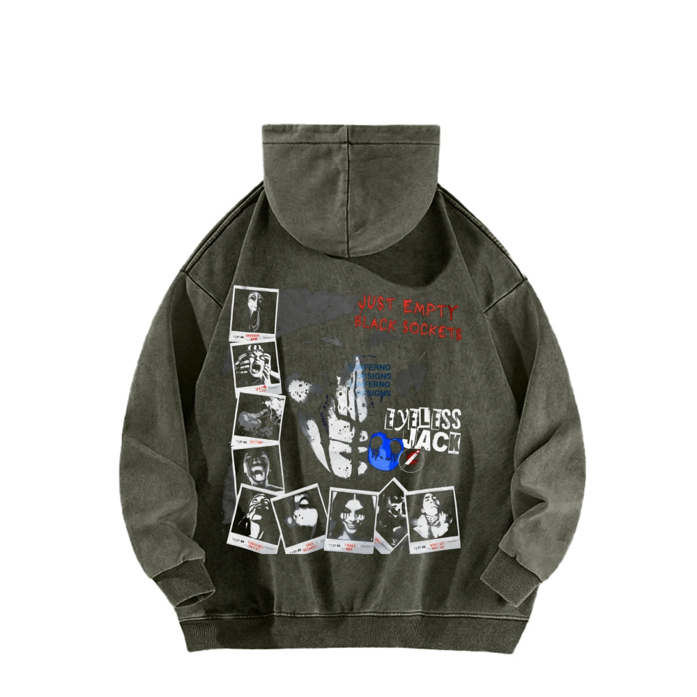 Eyeless jack  Unisex Washed Hoodie 2601013160