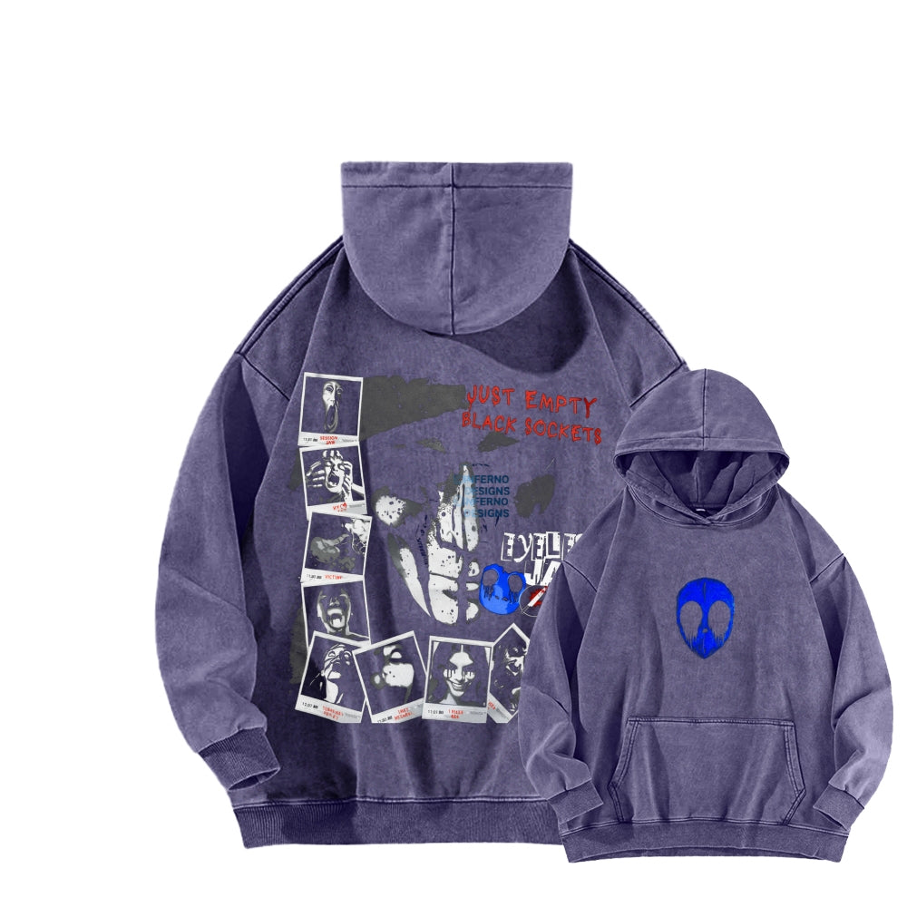 Eyeless jack  Unisex Washed Hoodie 2601013160