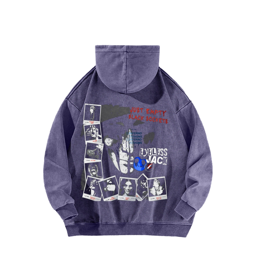 Eyeless jack  Unisex Washed Hoodie 2601013160