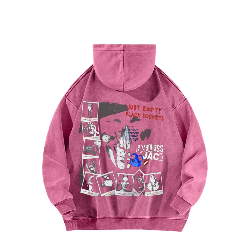 Eyeless jack  Unisex Washed Hoodie 2601013160