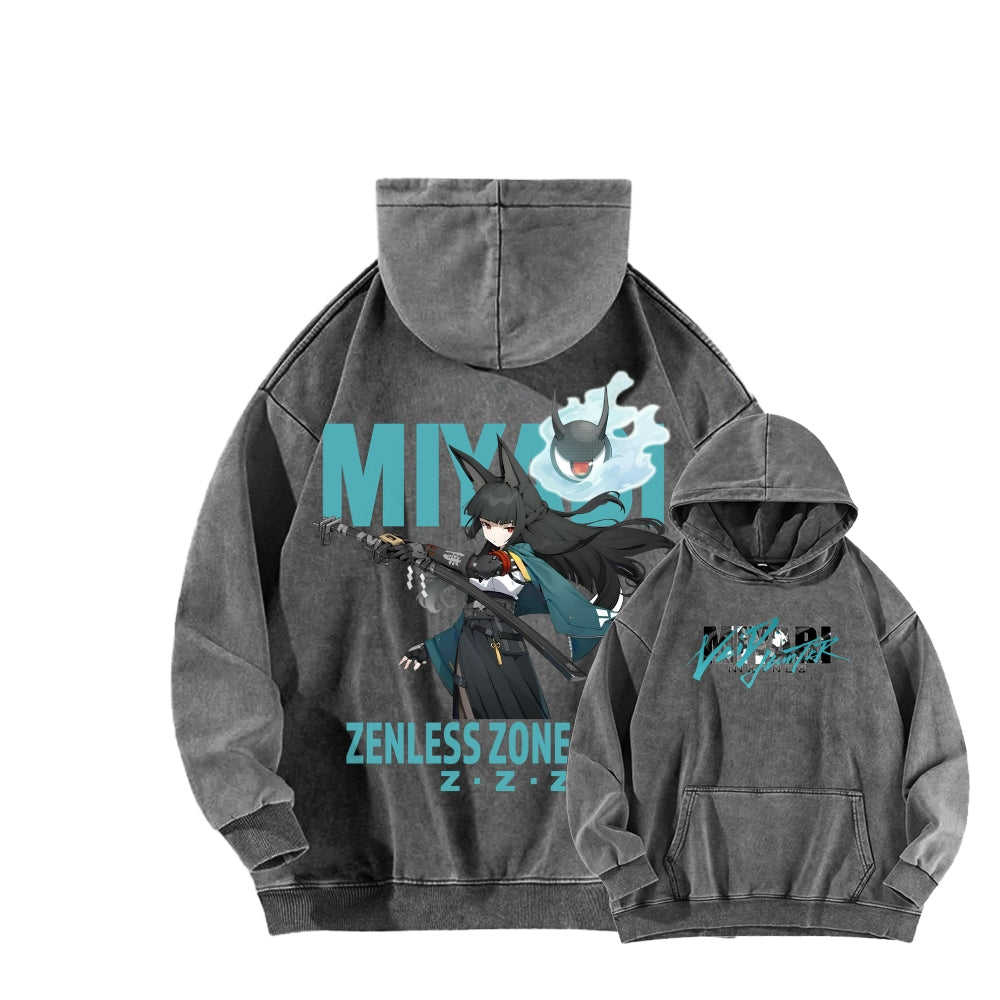 Zenless Zone Zero Unisex Washed Hoodie 2601013887