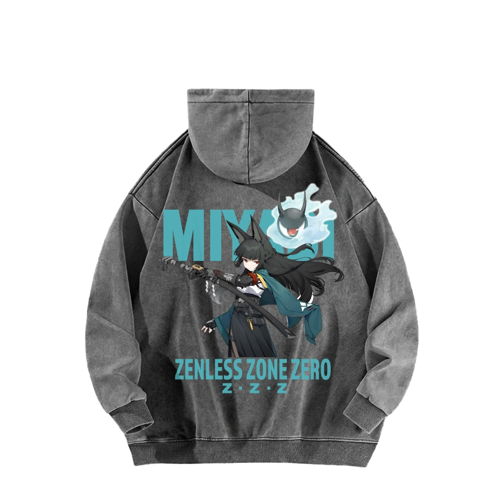 Zenless Zone Zero Unisex Washed Hoodie 2601013887