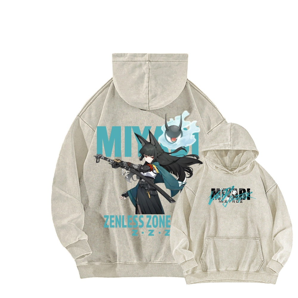 Zenless Zone Zero Unisex Washed Hoodie 2601013887