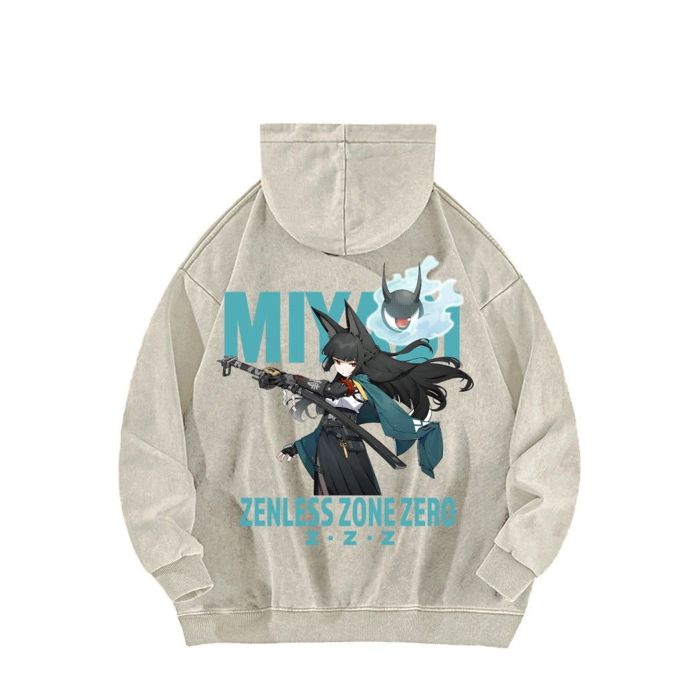 Zenless Zone Zero Unisex Washed Hoodie 2601013887