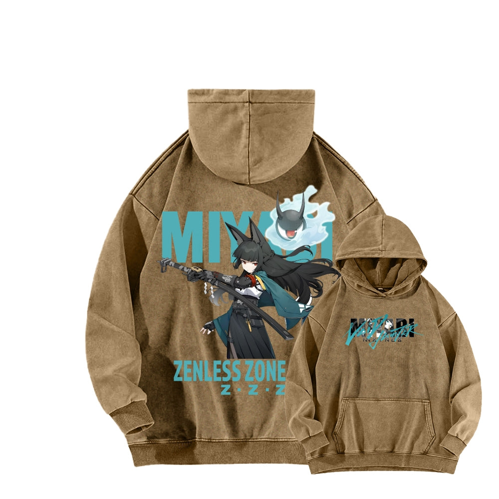 Zenless Zone Zero Unisex Washed Hoodie 2601013887
