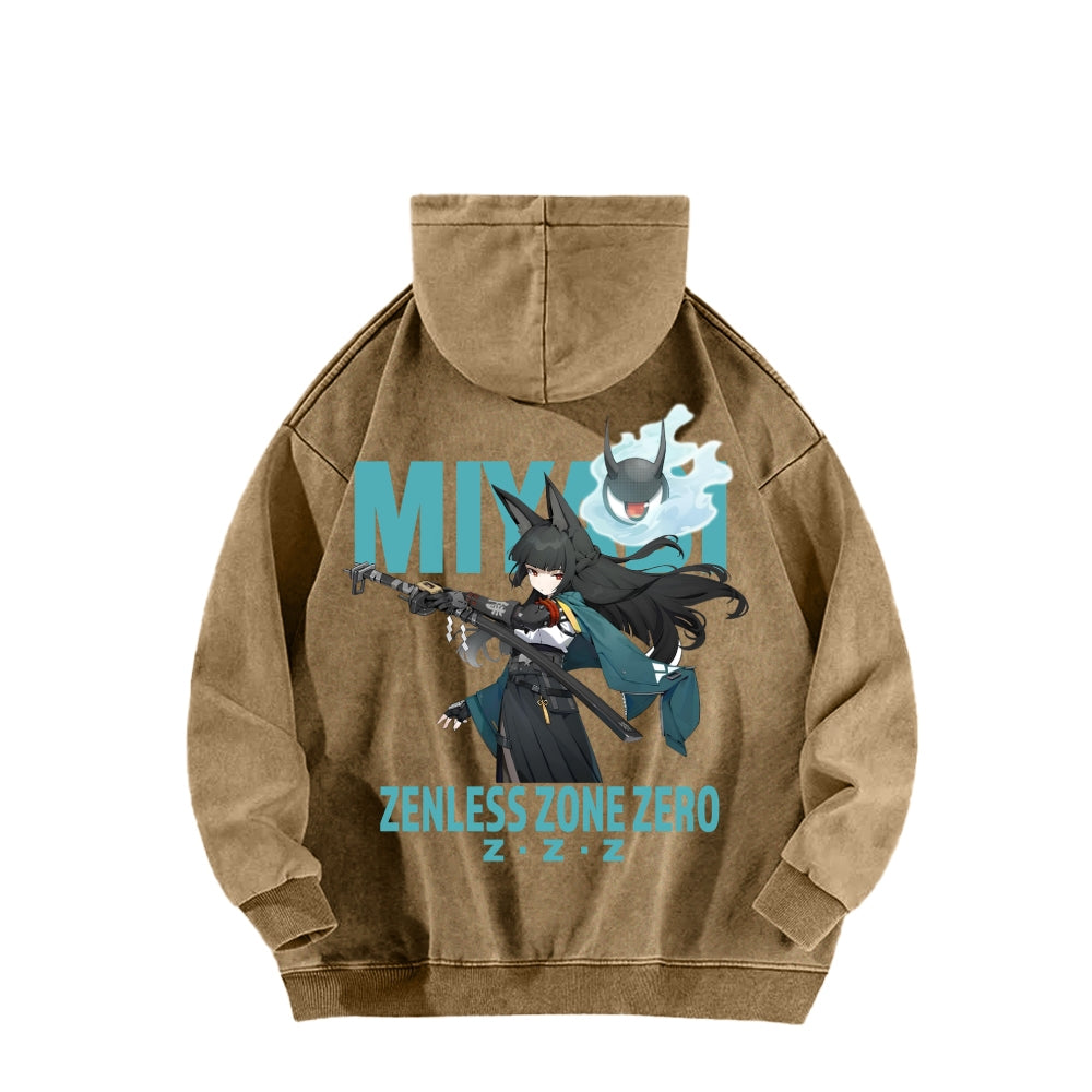 Zenless Zone Zero Unisex Washed Hoodie 2601013887