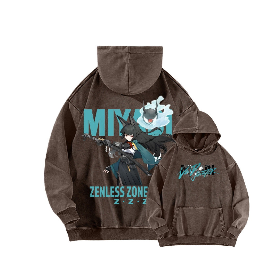Zenless Zone Zero Unisex Washed Hoodie 2601013887