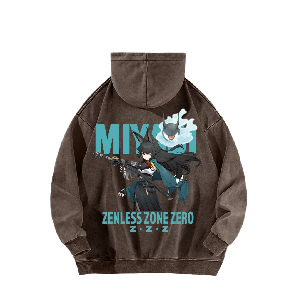 Zenless Zone Zero Unisex Washed Hoodie 2601013887