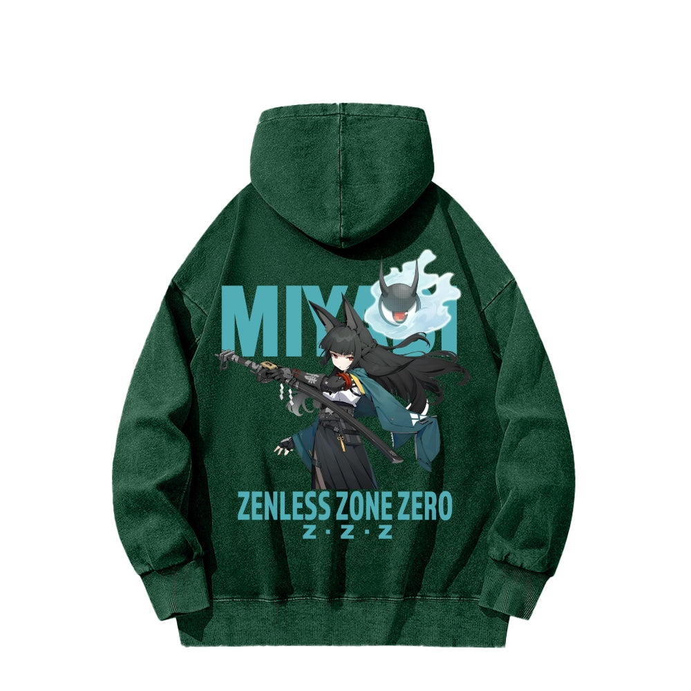 Zenless Zone Zero Unisex Washed Hoodie 2601013887