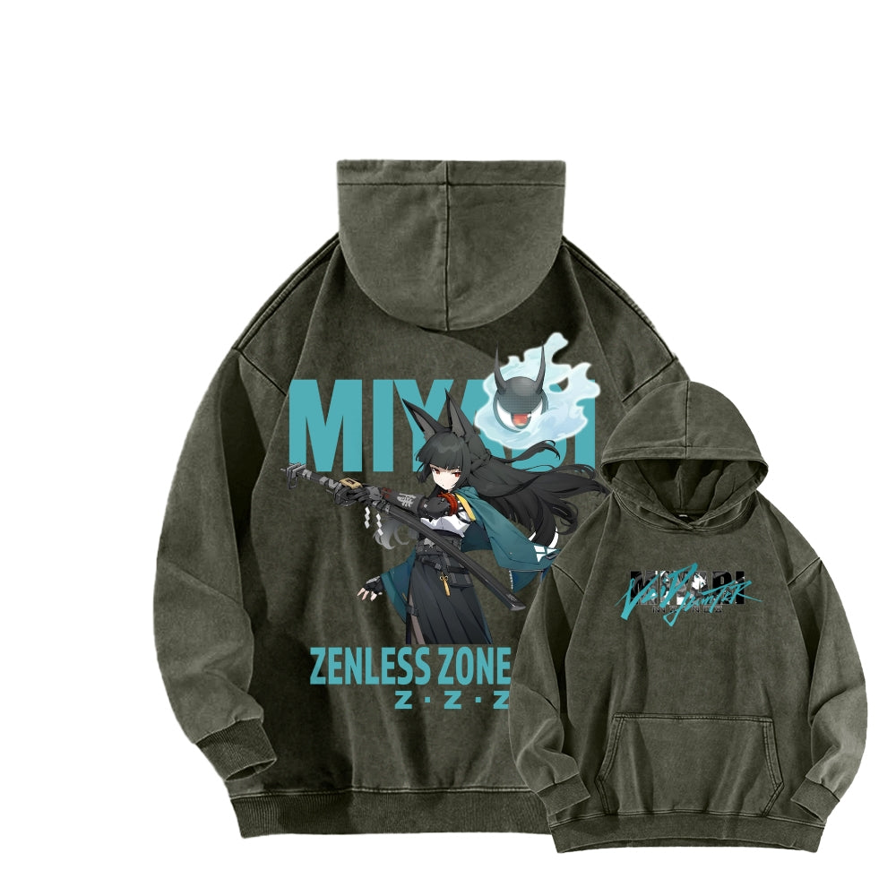 Zenless Zone Zero Unisex Washed Hoodie 2601013887