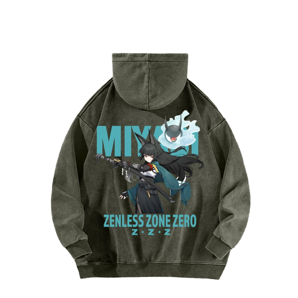 Zenless Zone Zero Unisex Washed Hoodie 2601013887