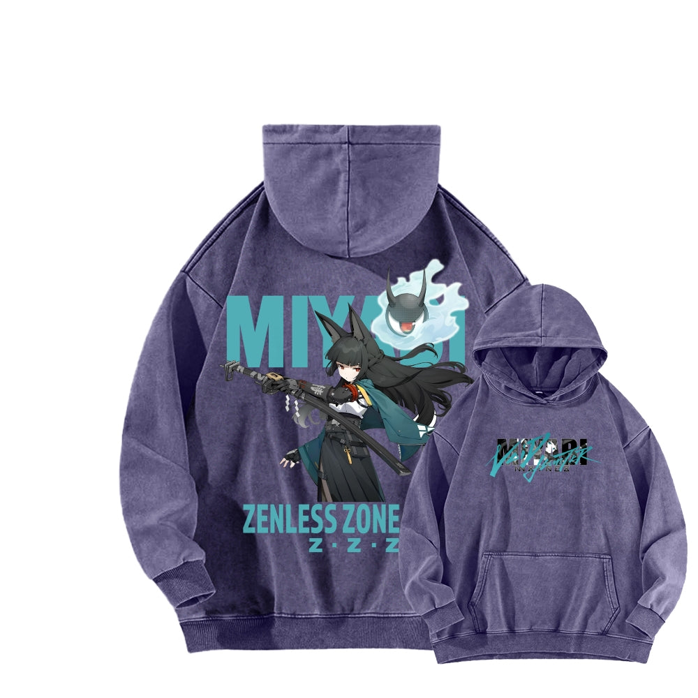 Zenless Zone Zero Unisex Washed Hoodie 2601013887