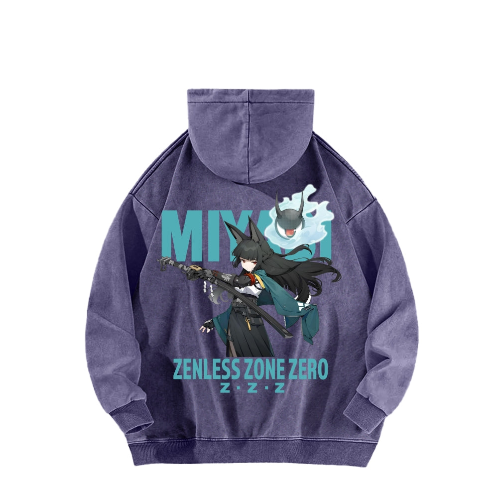 Zenless Zone Zero Unisex Washed Hoodie 2601013887
