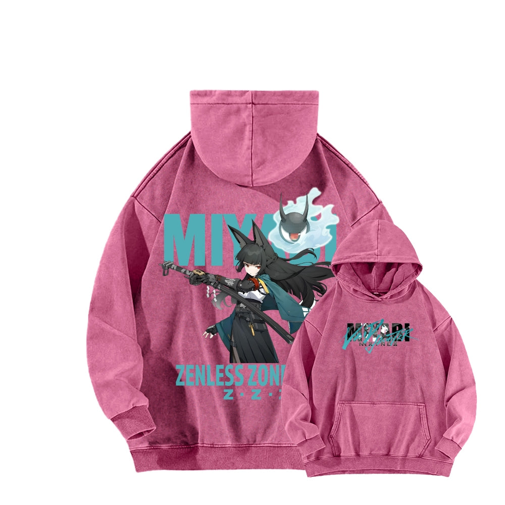 Zenless Zone Zero Unisex Washed Hoodie 2601013887