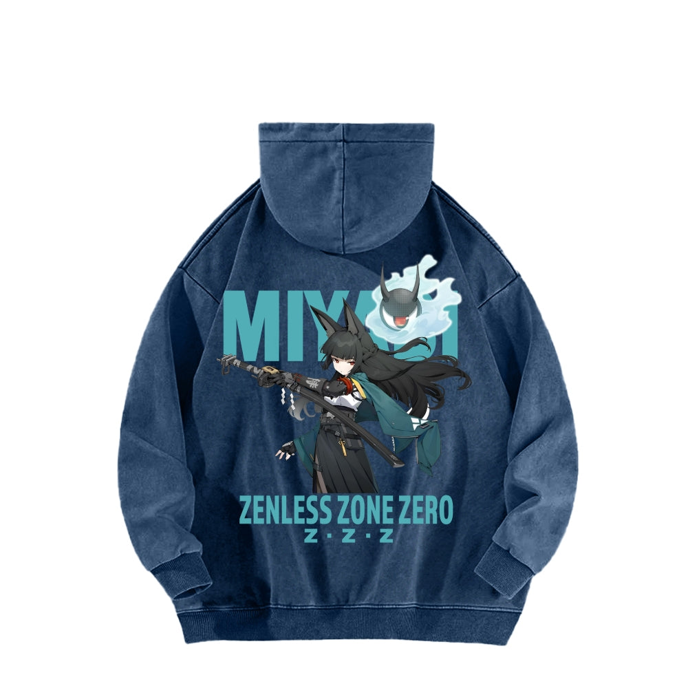 Zenless Zone Zero Unisex Washed Hoodie 2601013887