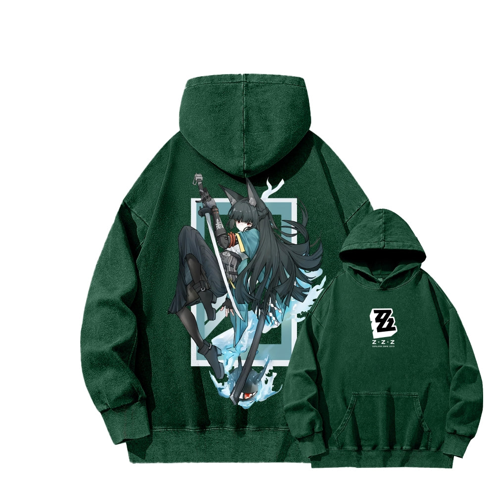 Zenless Zone Zero Unisex Washed Hoodie 2601013889