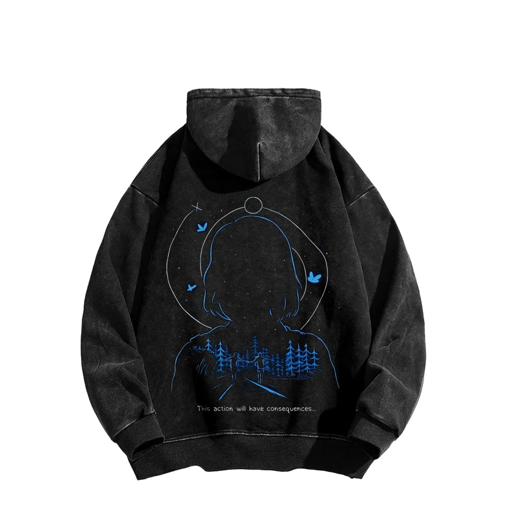 Life Is Strange Unisex Washed Hoodie 2601014383