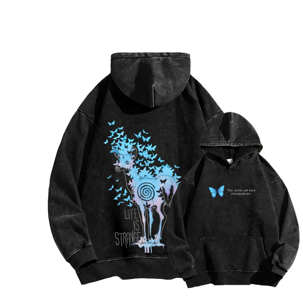 Life Is Strange Unisex Washed Hoodie 2601014436