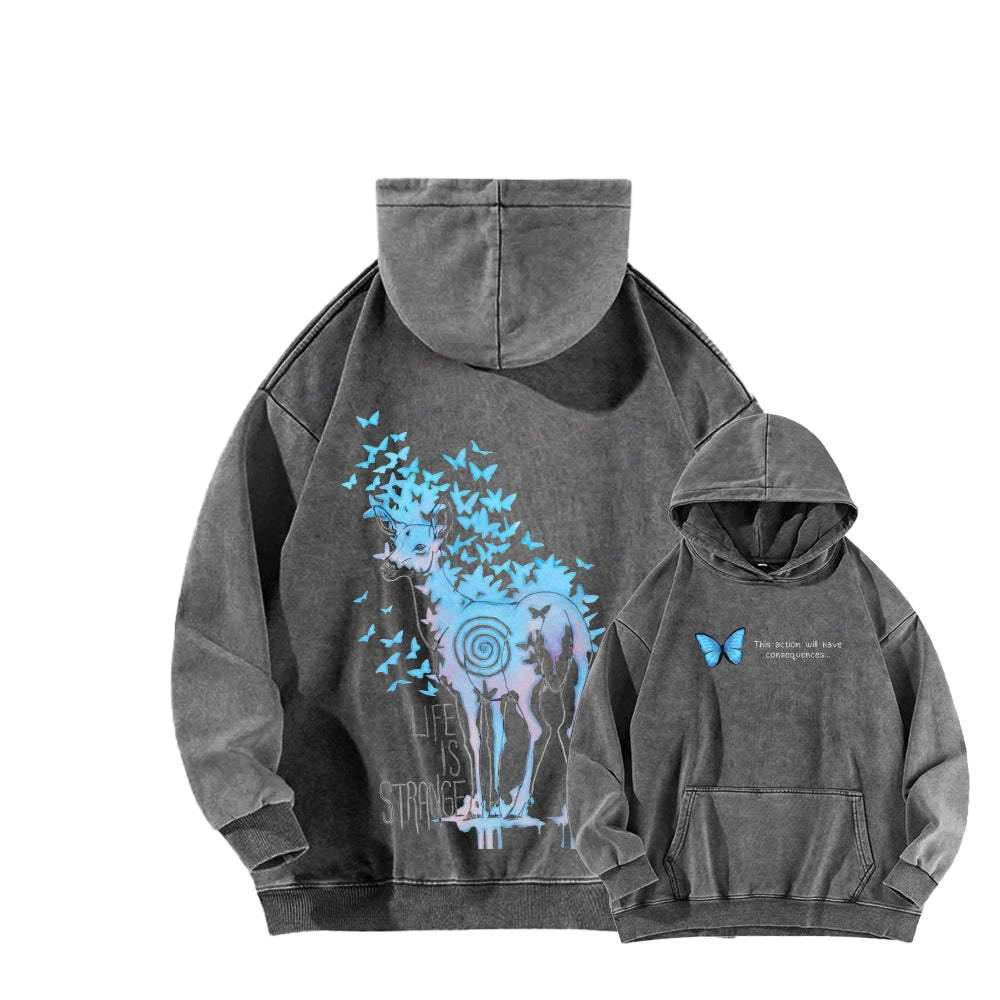 Life Is Strange Unisex Washed Hoodie 2601014436