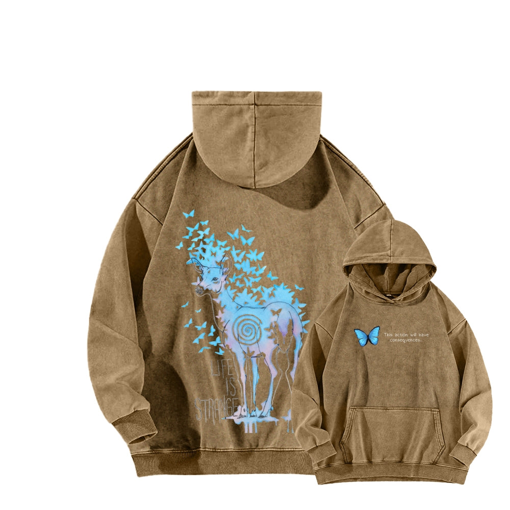 Life Is Strange Unisex Washed Hoodie 2601014436
