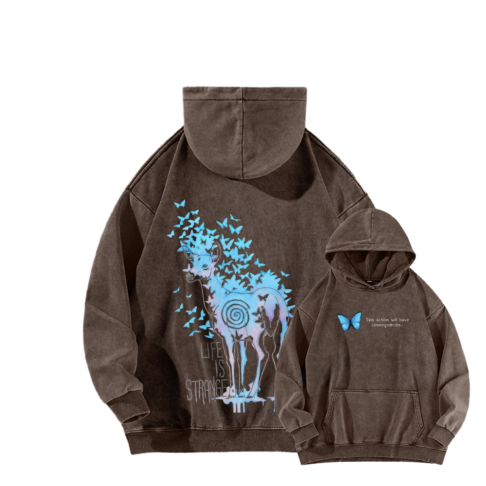 Life Is Strange Unisex Washed Hoodie 2601014436