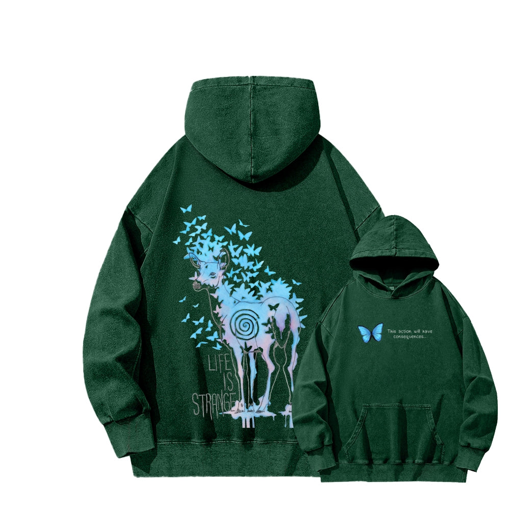 Life Is Strange Unisex Washed Hoodie 2601014436
