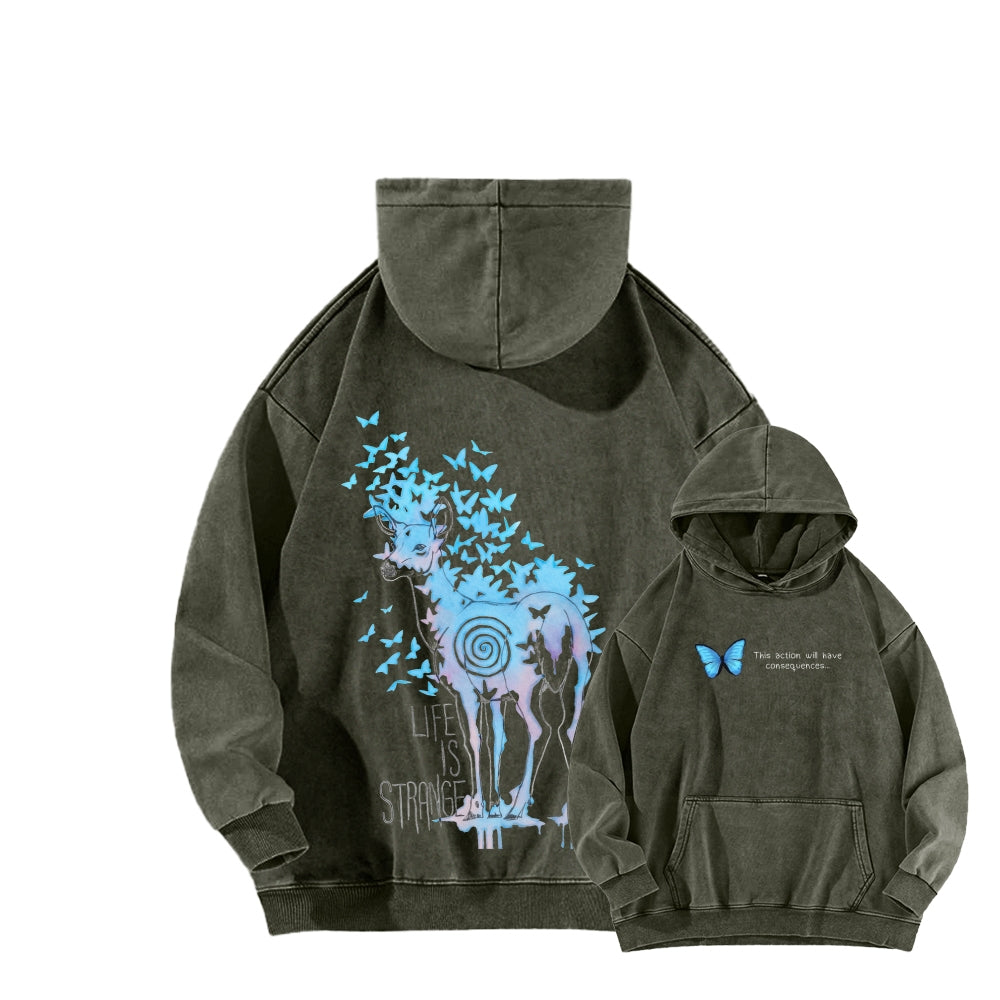 Life Is Strange Unisex Washed Hoodie 2601014436