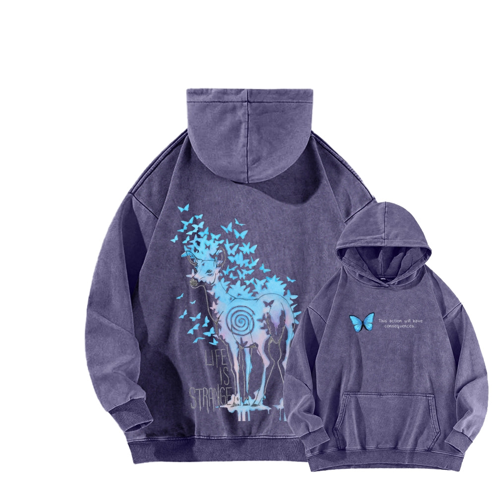Life Is Strange Unisex Washed Hoodie 2601014436