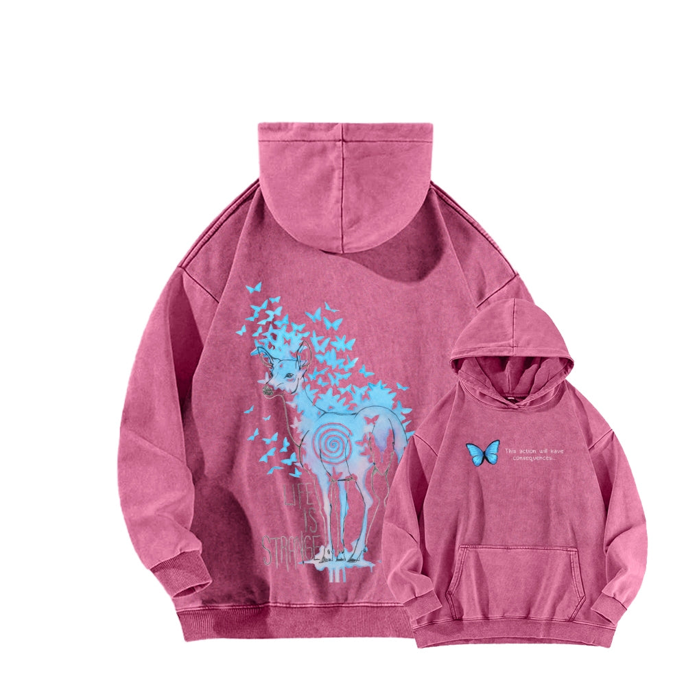 Life Is Strange Unisex Washed Hoodie 2601014436