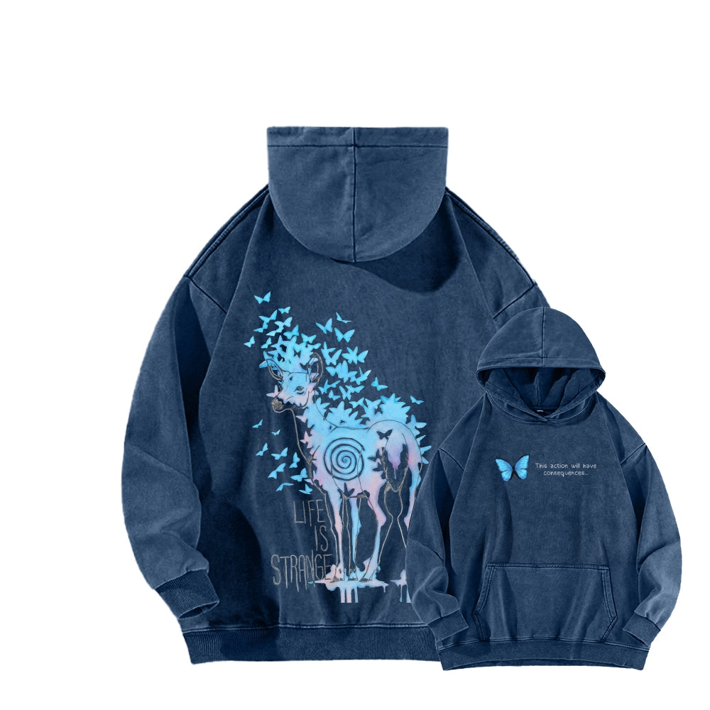 Life Is Strange Unisex Washed Hoodie 2601014436