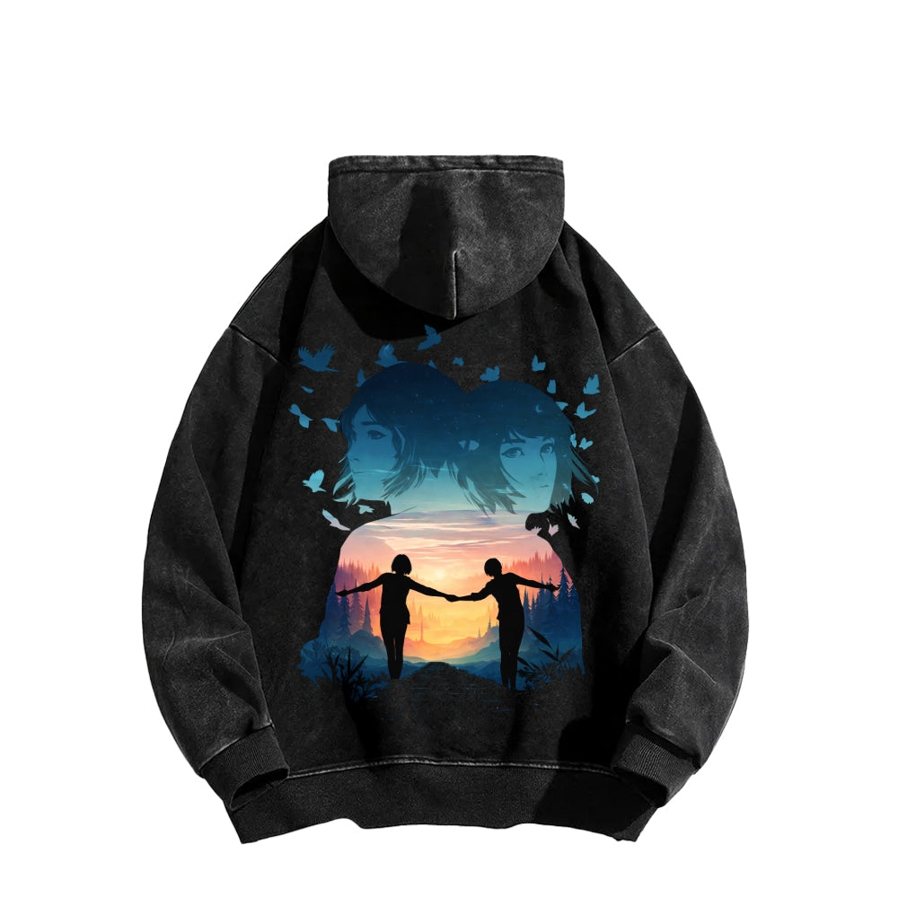 Life Is Strange Unisex Washed Hoodie 2601014503