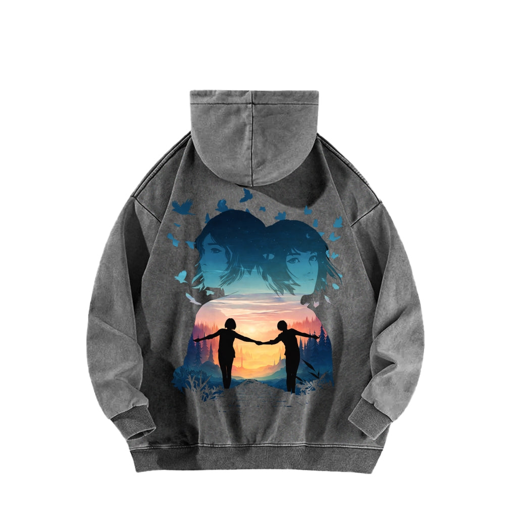 Life Is Strange Unisex Washed Hoodie 2601014503
