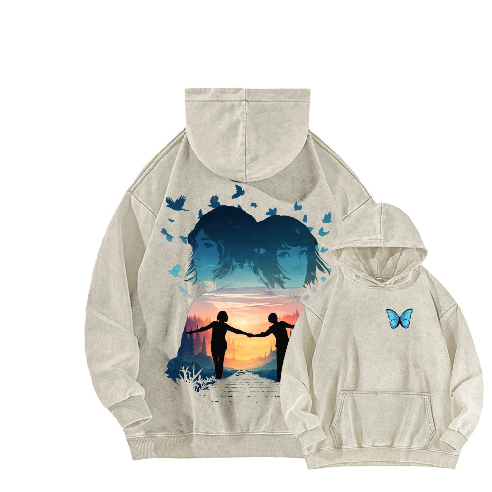 Life Is Strange Unisex Washed Hoodie 2601014503