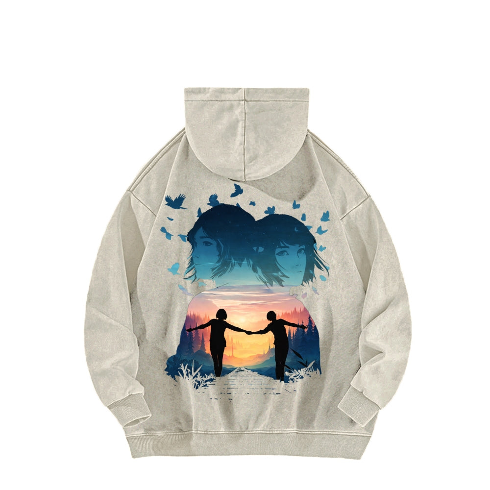 Life Is Strange Unisex Washed Hoodie 2601014503