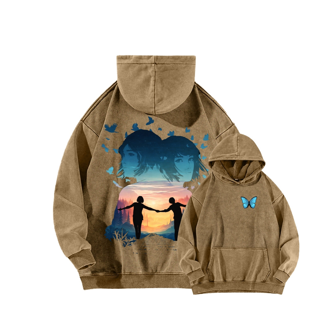Life Is Strange Unisex Washed Hoodie 2601014503