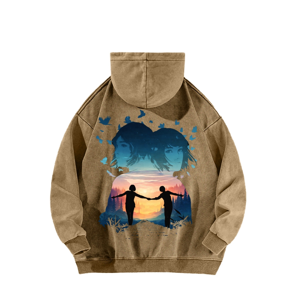 Life Is Strange Unisex Washed Hoodie 2601014503