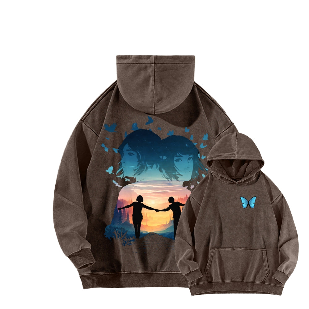 Life Is Strange Unisex Washed Hoodie 2601014503
