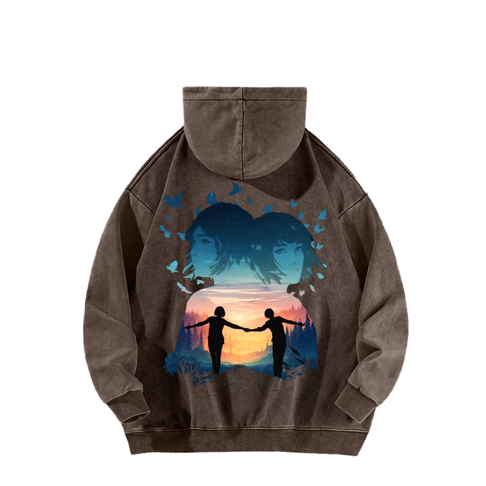 Life Is Strange Unisex Washed Hoodie 2601014503