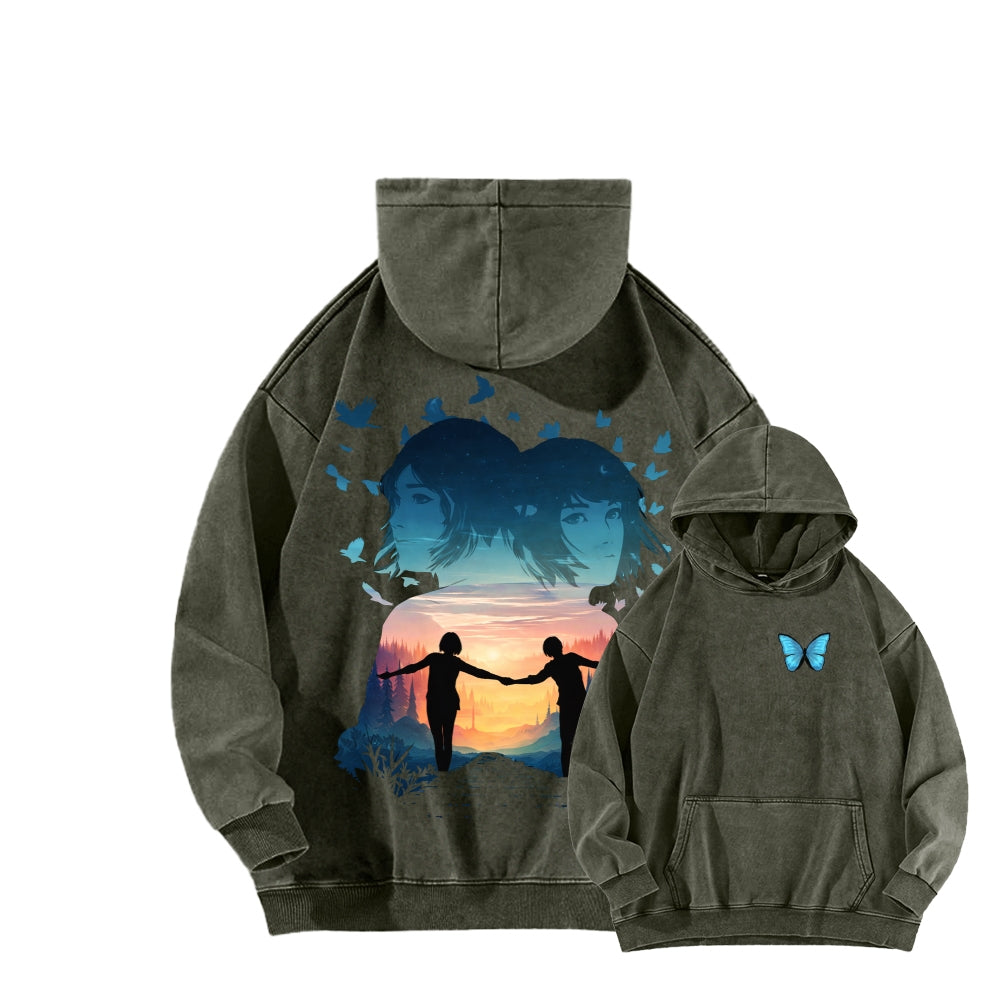 Life Is Strange Unisex Washed Hoodie 2601014503