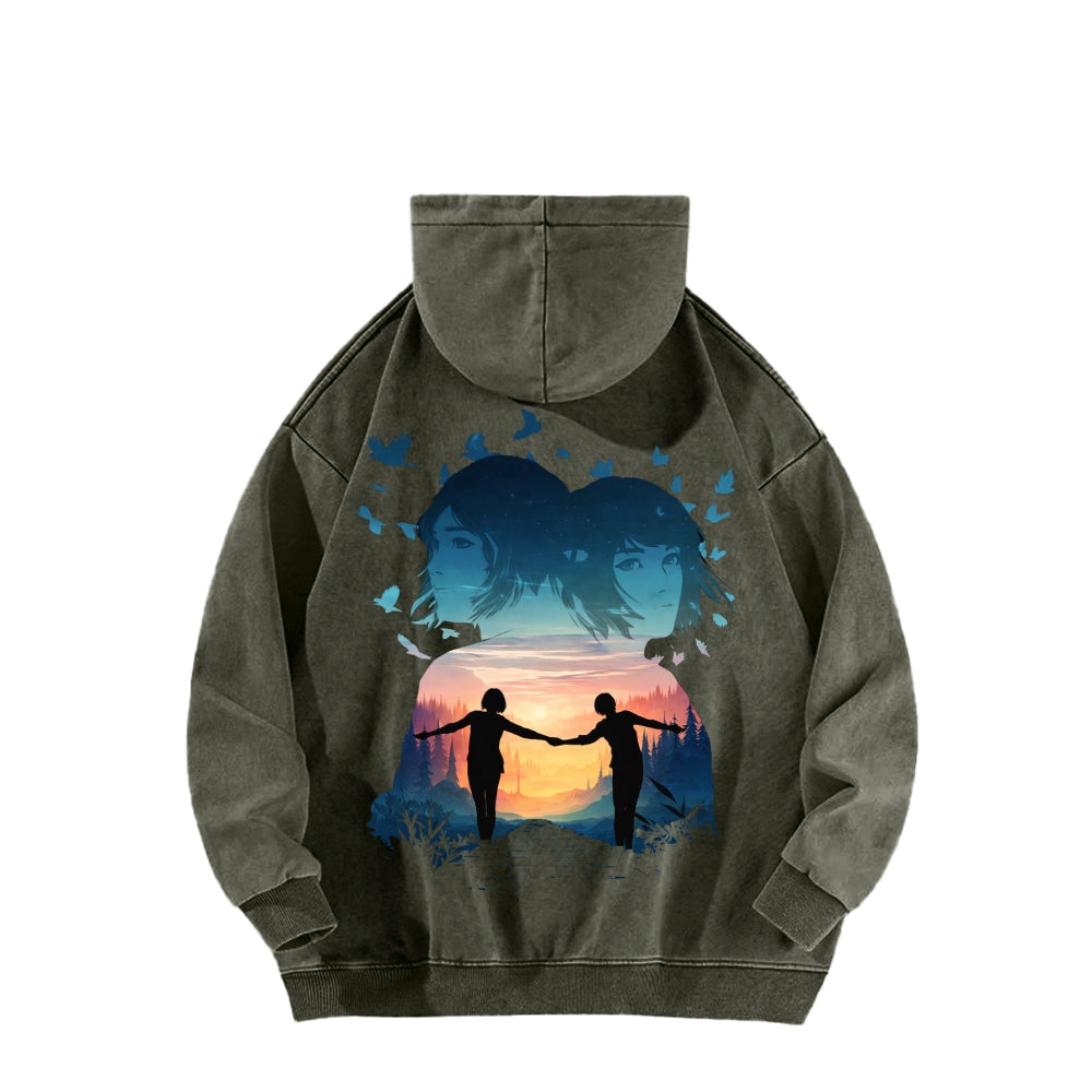 Life Is Strange Unisex Washed Hoodie 2601014503